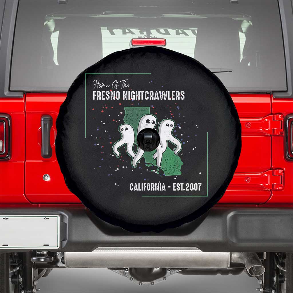 Fresno Nightcrawlers Spare Tire Cover Home Of California Cryptid Gift TS12 Black Print Your Wear