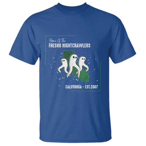 Fresno Nightcrawlers T Shirt - Home Of California Cryptid Gift Tee TS12 Royal Blue Print Your Wear