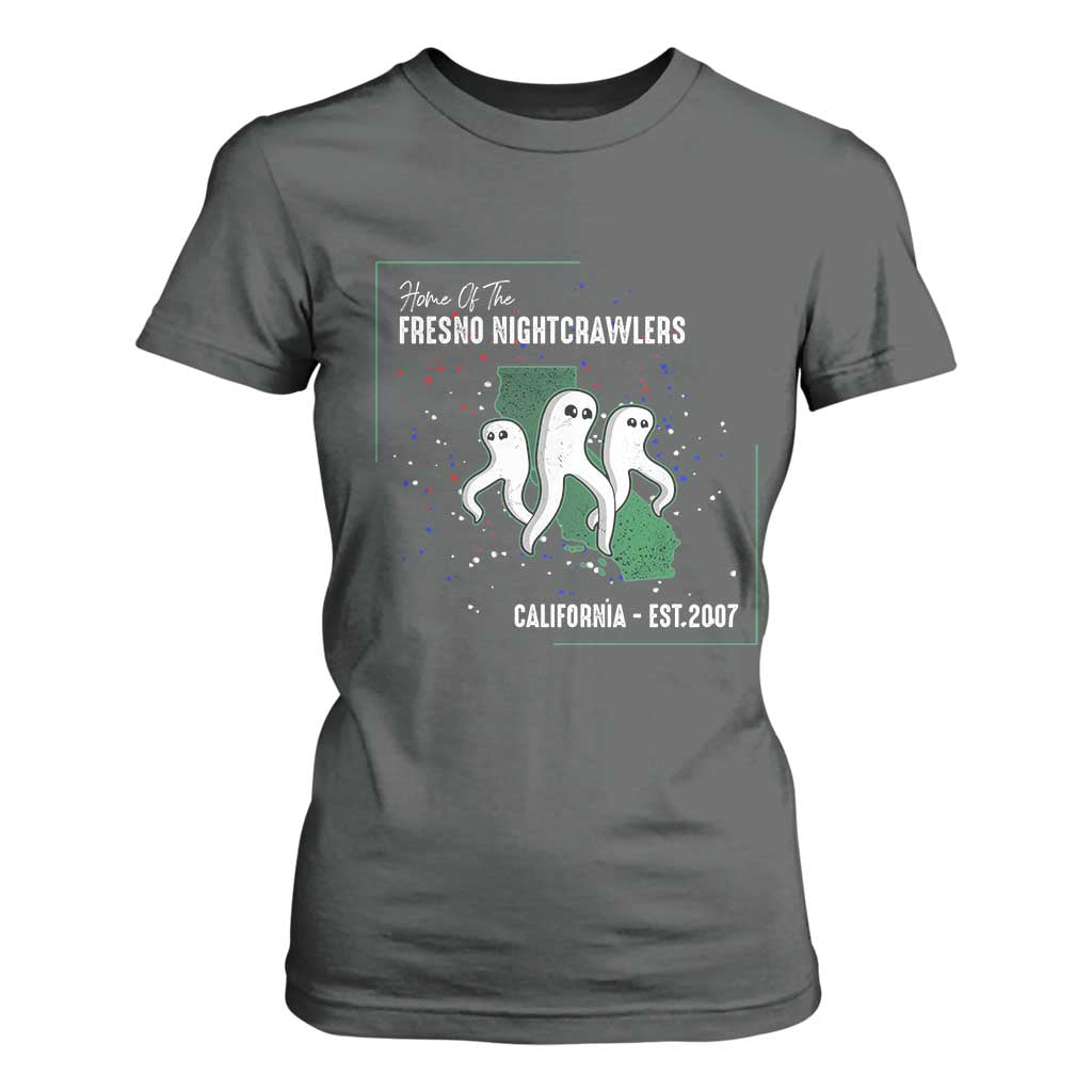Fresno Nightcrawlers T Shirt For Women Home Of California Cryptid Gift TS12 Dark Heather Print Your Wear