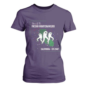 Fresno Nightcrawlers T Shirt For Women Home Of California Cryptid Gift TS12 Purple Print Your Wear