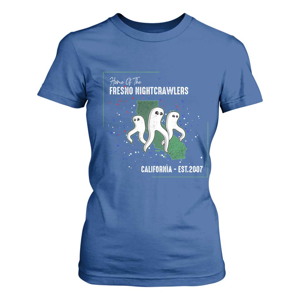 Fresno Nightcrawlers T Shirt For Women Home Of California Cryptid Gift TS12 Royal Blue Print Your Wear