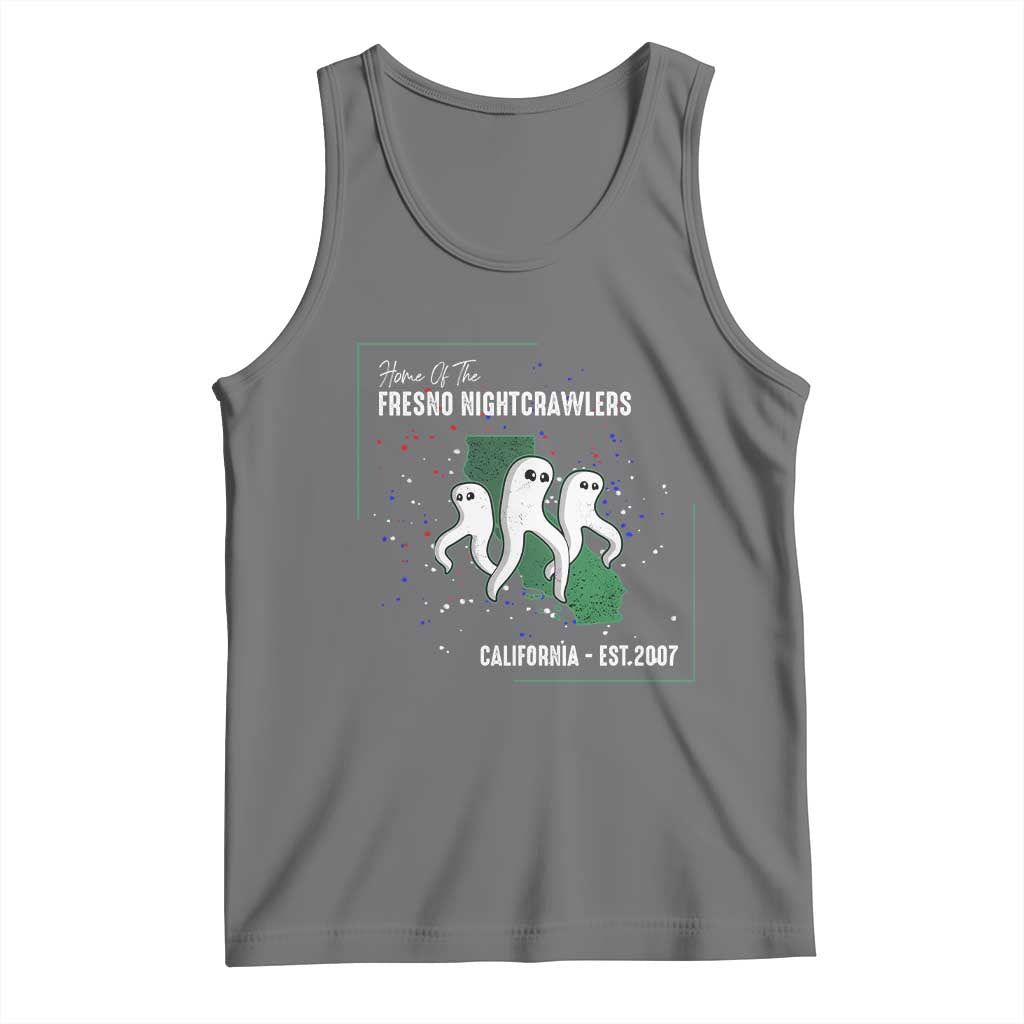 Fresno Nightcrawlers Tank Top Home Of California Cryptid Gift TS12 Black Heather Print Your Wear