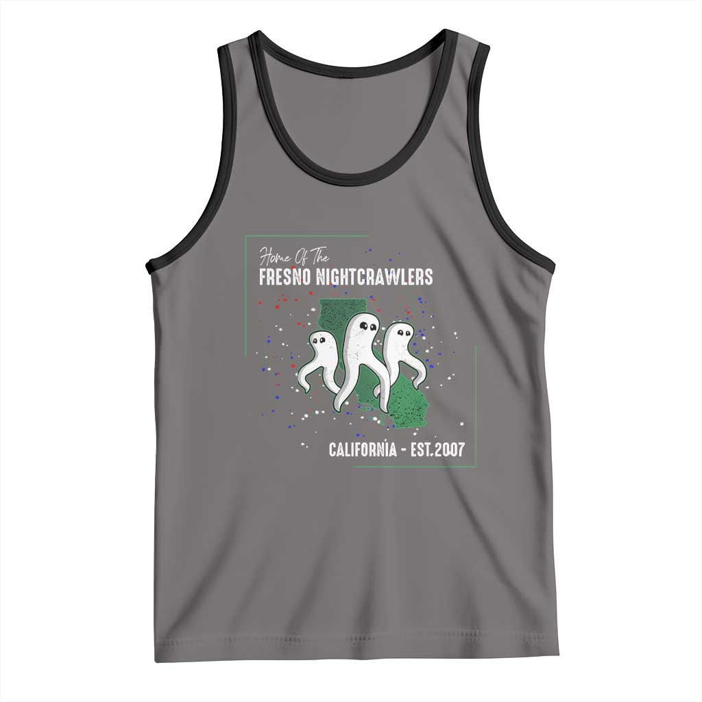 Fresno Nightcrawlers Tank Top Home Of California Cryptid Gift TS12 Deep Heather Black Print Your Wear