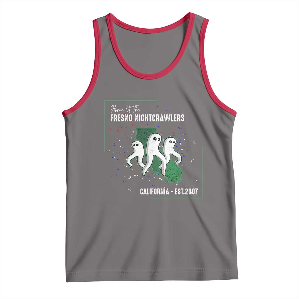 Fresno Nightcrawlers Tank Top Home Of California Cryptid Gift TS12 Deep Heather Red Print Your Wear