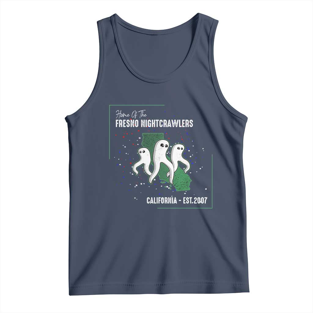 Fresno Nightcrawlers Tank Top Home Of California Cryptid Gift TS12 Navy Print Your Wear