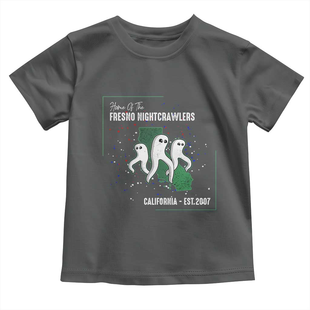 Fresno Nightcrawlers Toddler T Shirt Home Of California Cryptid Gift TS12 Dark Heather Print Your Wear