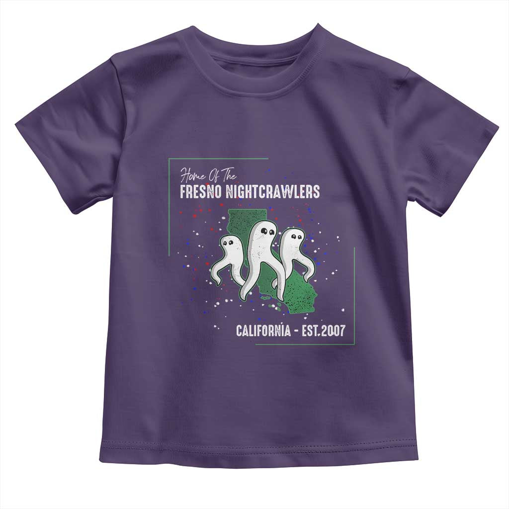 Fresno Nightcrawlers Toddler T Shirt Home Of California Cryptid Gift TS12 Purple Print Your Wear