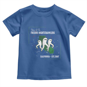 Fresno Nightcrawlers Toddler T Shirt Home Of California Cryptid Gift TS12 Royal Blue Print Your Wear