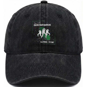 Fresno Nightcrawlers Washed Cotton Baseball Cap Home Of California Cryptid Gift TS12 Print Your Wear