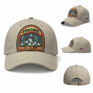 Fresno Nightcrawlers Folklore Gift Baseball Cap Home Of California Cryptids TS12 Baseball Cap Universal Fit Beige Print Your Wear