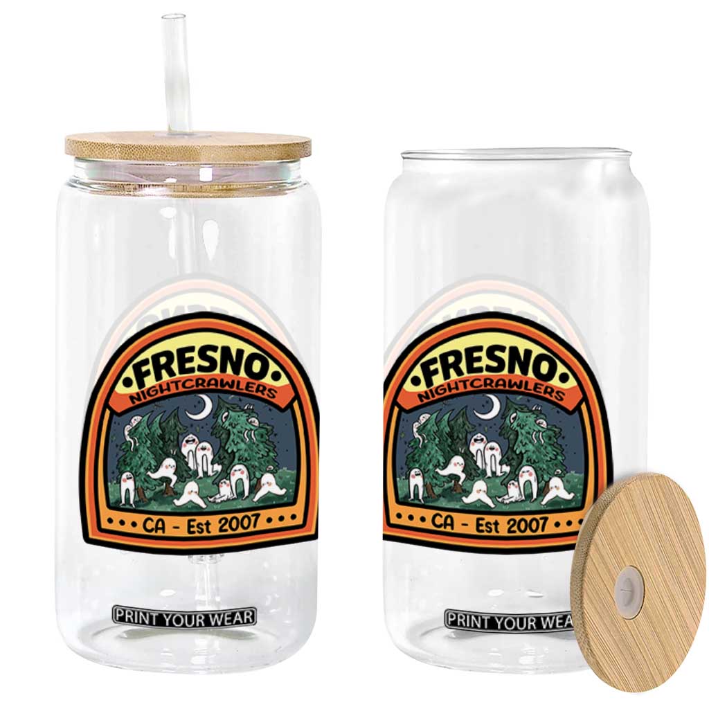 Fresno Nightcrawlers Folklore Gift Glass Can Home Of California Cryptids TS12 Print Your Wear