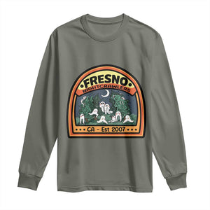 Fresno Nightcrawlers Folklore Gift Long Sleeve Shirt Home Of California Cryptids TS12 Military Green Print Your Wear