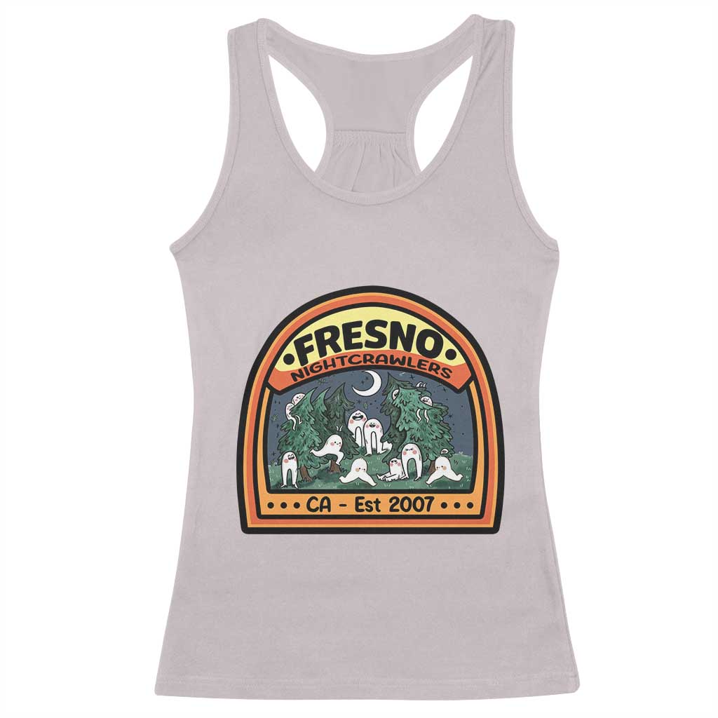 Fresno Nightcrawlers Folklore Gift Racerback Tank Top Home Of California Cryptids TS12 Ice Gray Print Your Wear