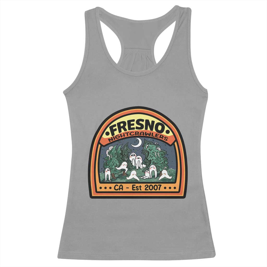 Fresno Nightcrawlers Folklore Gift Racerback Tank Top Home Of California Cryptids TS12 Sport Gray Print Your Wear