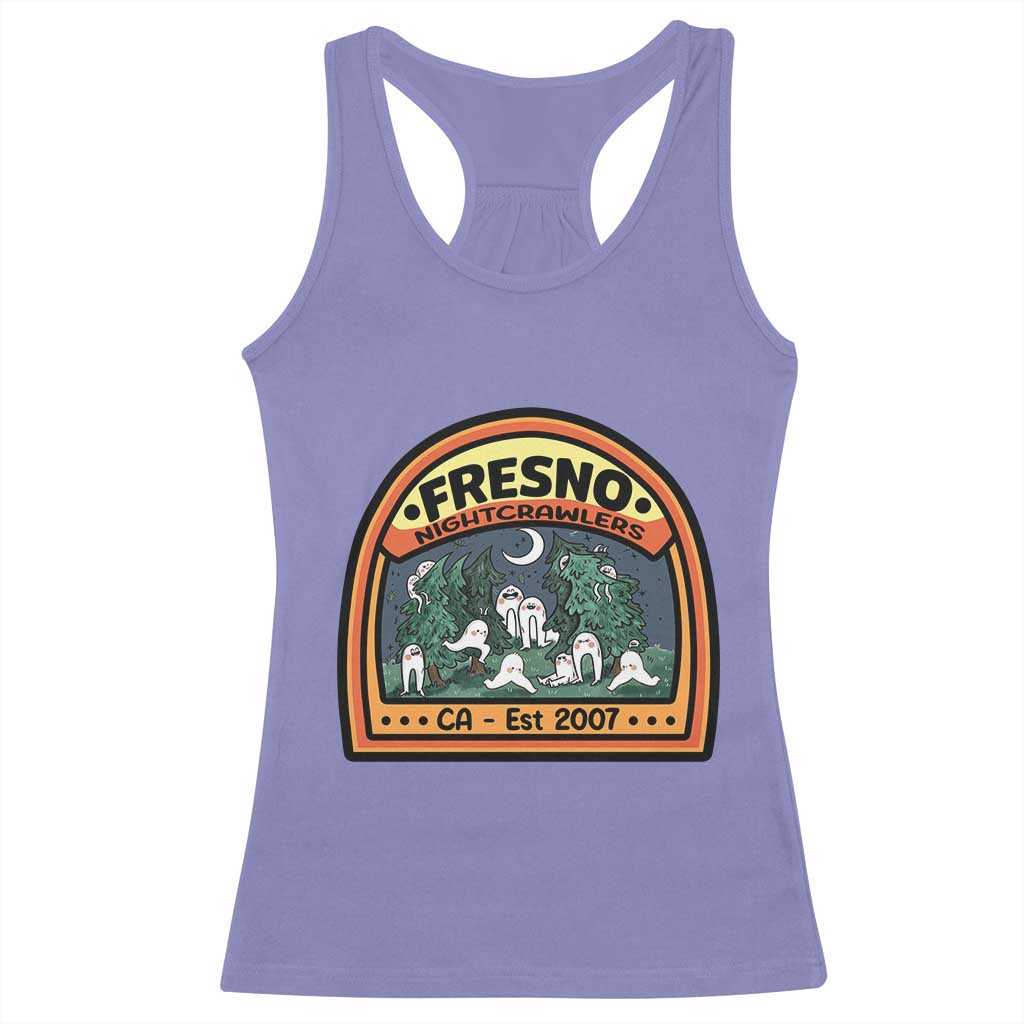 Fresno Nightcrawlers Folklore Gift Racerback Tank Top Home Of California Cryptids TS12 Violet Print Your Wear