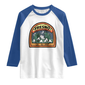 Fresno Nightcrawlers Folklore Gift Raglan Shirt Home Of California Cryptids TS12 White Royal Print Your Wear