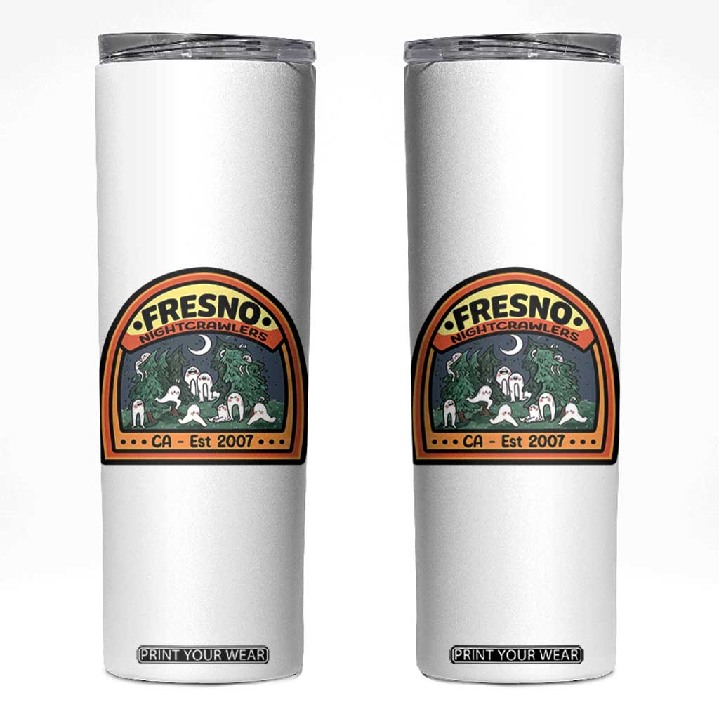 Fresno Nightcrawlers Folklore Gift Skinny Tumbler Home Of California Cryptids TS12 White Print Your Wear