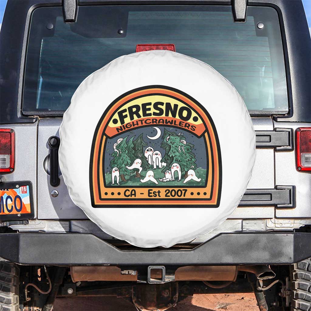 Fresno Nightcrawlers Folklore Gift Spare Tire Cover Home Of California Cryptids TS12 No hole White Print Your Wear