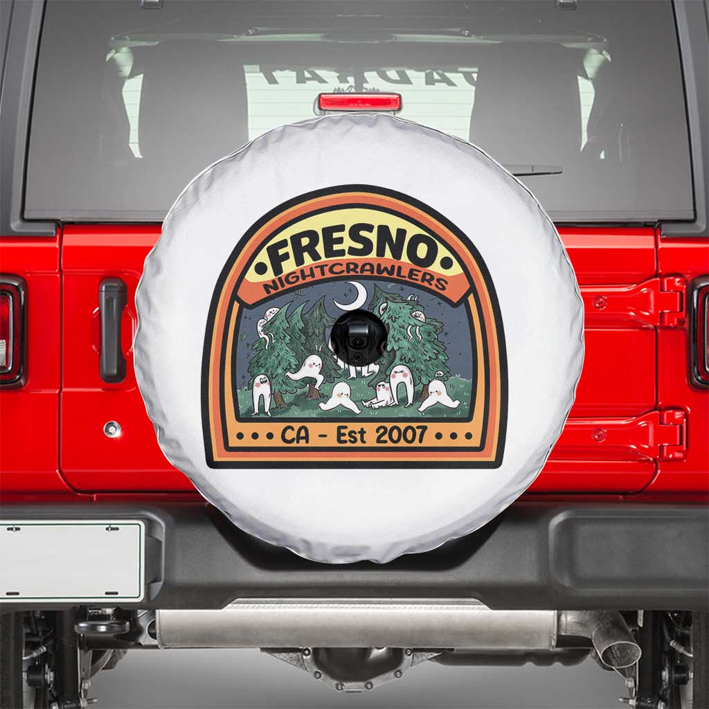 Fresno Nightcrawlers Folklore Gift Spare Tire Cover Home Of California Cryptids TS12 White Print Your Wear