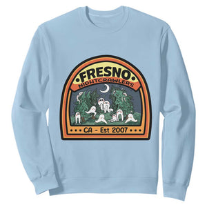 Fresno Nightcrawlers Folklore Gift Sweatshirt Home Of California Cryptids TS12 Light Blue Print Your Wear