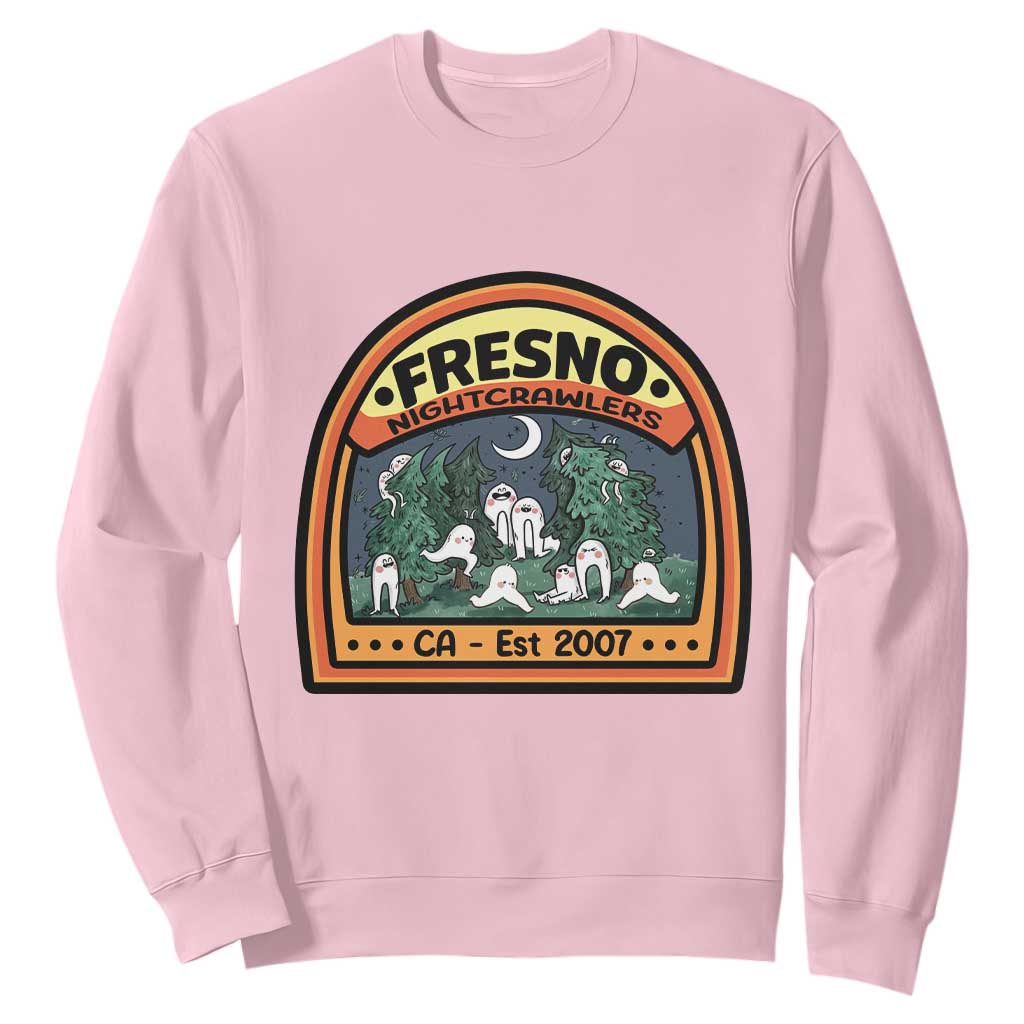 Fresno Nightcrawlers Folklore Gift Sweatshirt Home Of California Cryptids TS12 Light Pink Print Your Wear