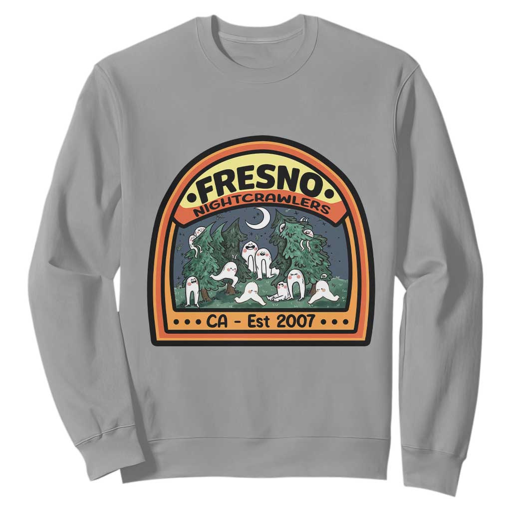 Fresno Nightcrawlers Folklore Gift Sweatshirt Home Of California Cryptids TS12 Sport Gray Print Your Wear