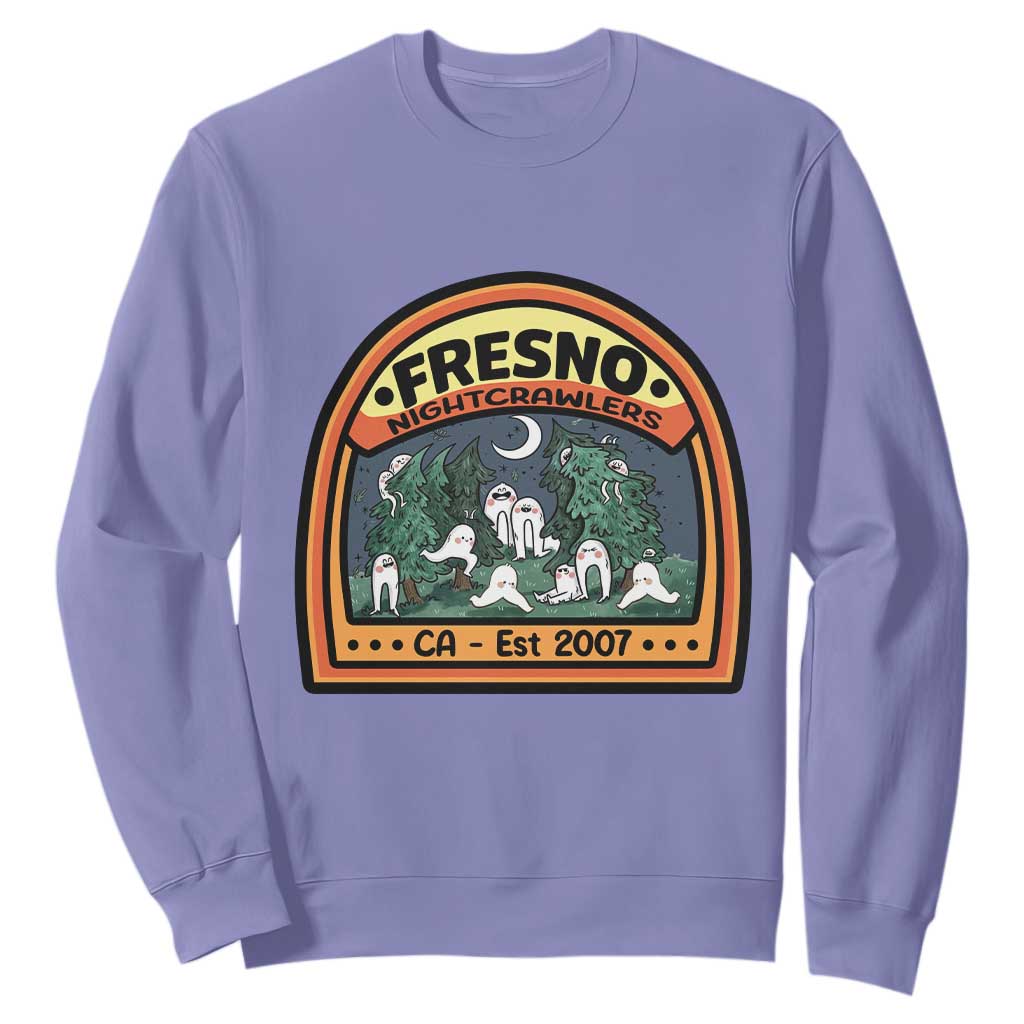 Fresno Nightcrawlers Folklore Gift Sweatshirt Home Of California Cryptids TS12 Violet Print Your Wear