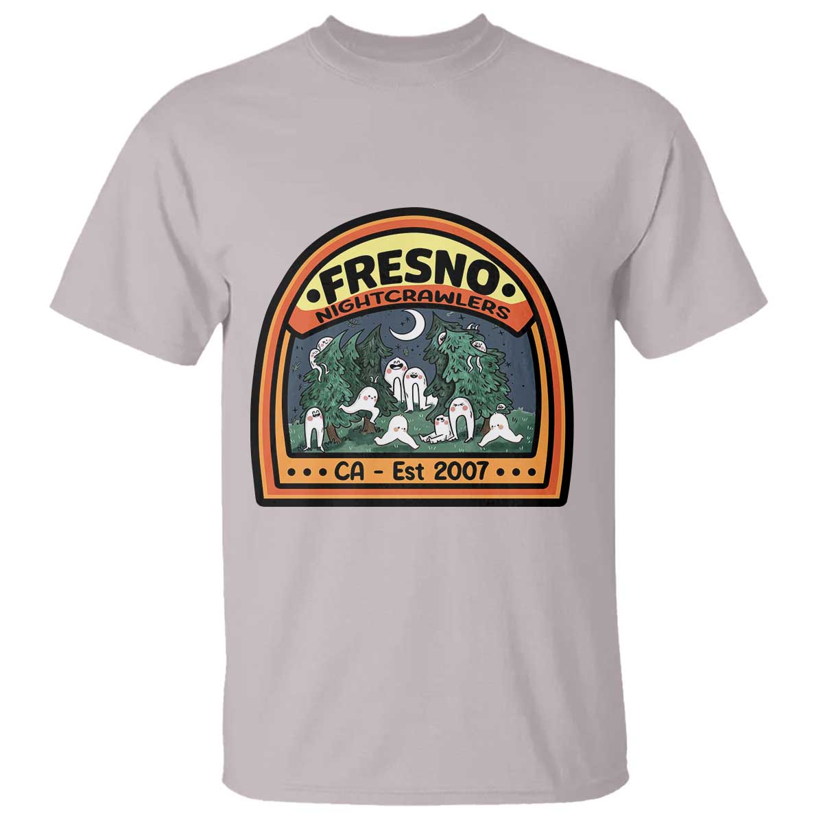 Fresno Nightcrawlers Folklore Gift T Shirt Home Of California Cryptids TS12 Ice Gray Print Your Wear