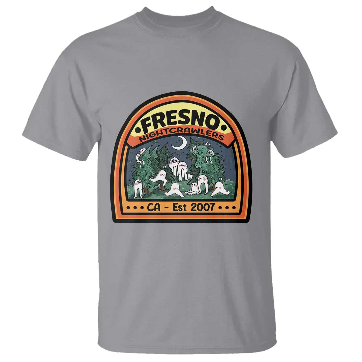 Fresno Nightcrawlers Folklore Gift T Shirt Home Of California Cryptids TS12 Sport Gray Print Your Wear