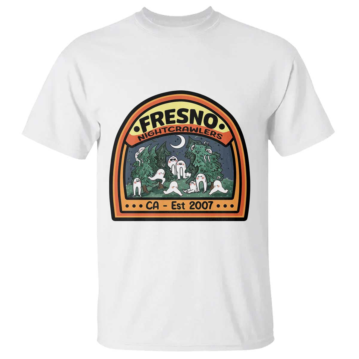 Fresno Nightcrawlers Folklore Gift T Shirt Home Of California Cryptids TS12 White Print Your Wear