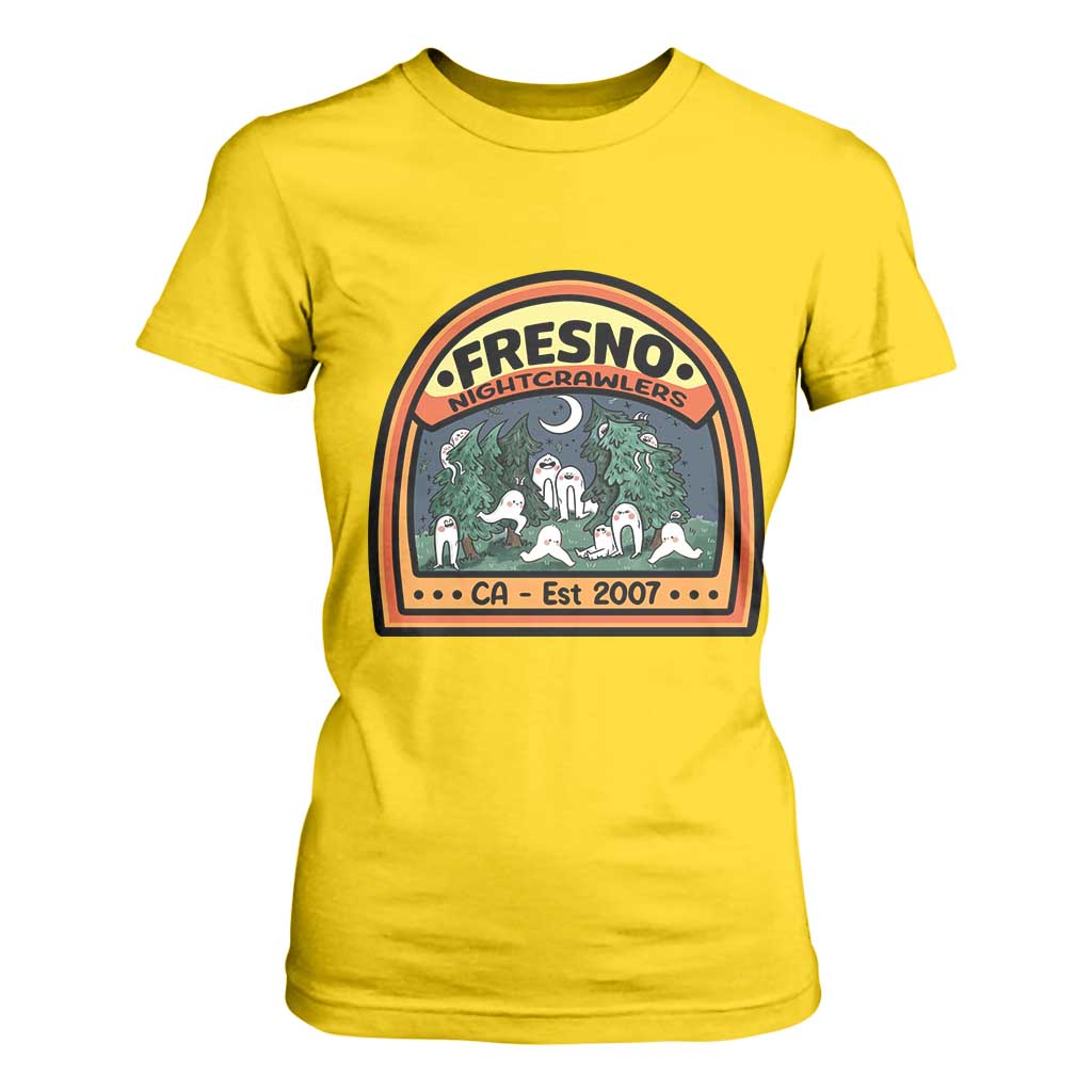 Fresno Nightcrawlers Folklore Gift T Shirt For Women Home Of California Cryptids TS12 Daisy Print Your Wear