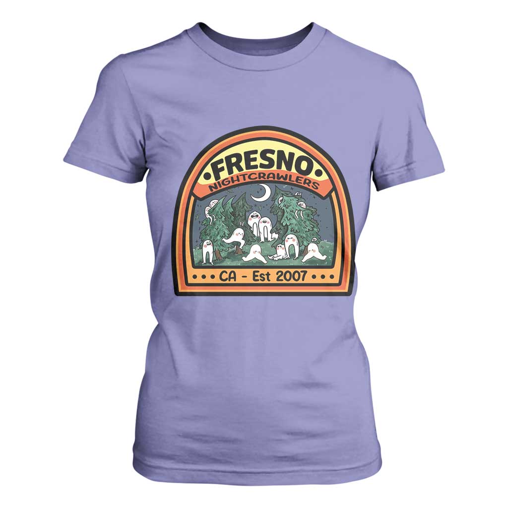Fresno Nightcrawlers Folklore Gift T Shirt For Women Home Of California Cryptids TS12 Violet Print Your Wear