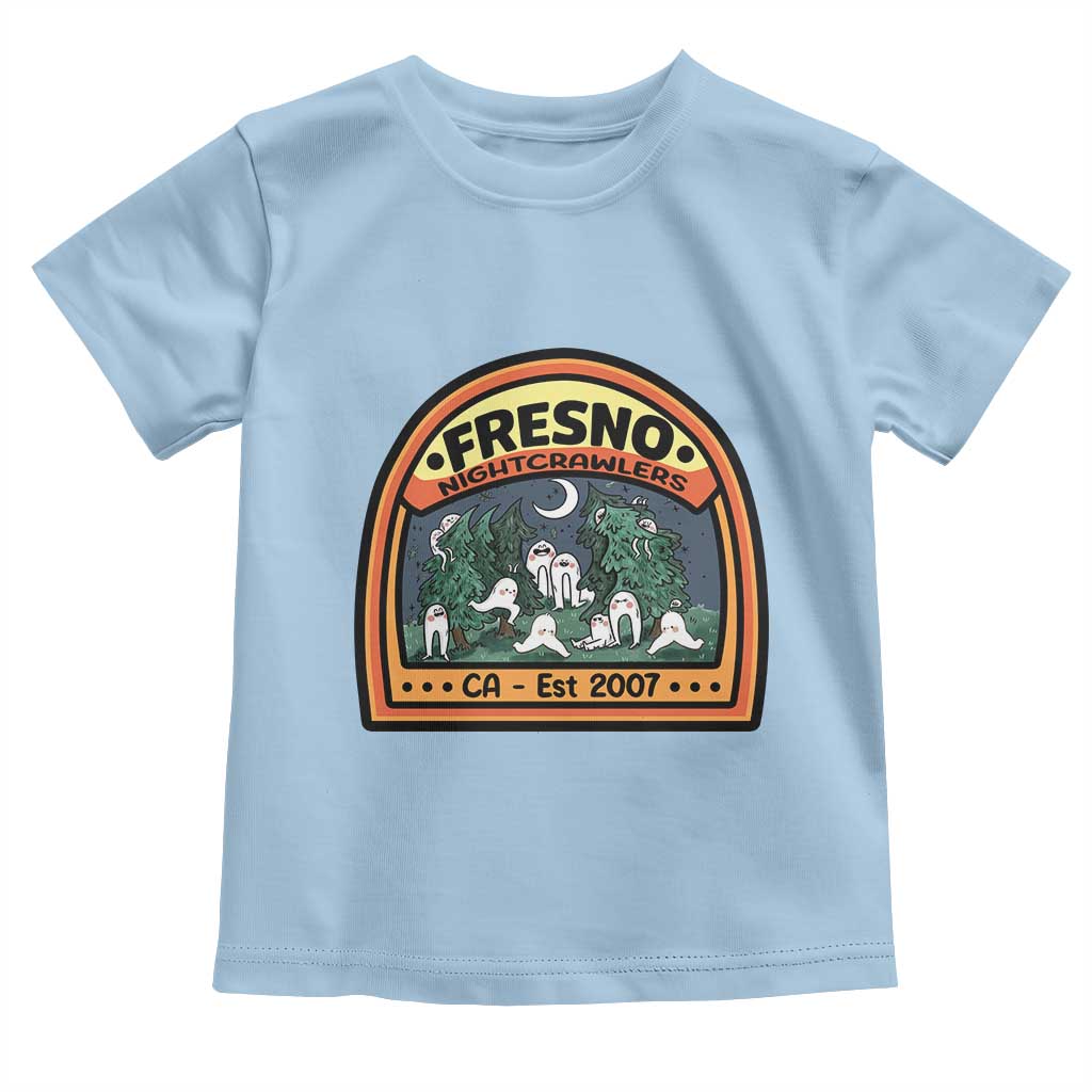 Fresno Nightcrawlers Folklore Gift Toddler T Shirt Home Of California Cryptids TS12 Light Blue Print Your Wear