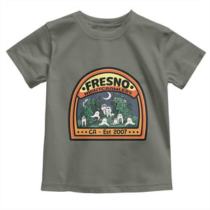 Fresno Nightcrawlers Folklore Gift Toddler T Shirt Home Of California Cryptids TS12 Military Green Print Your Wear