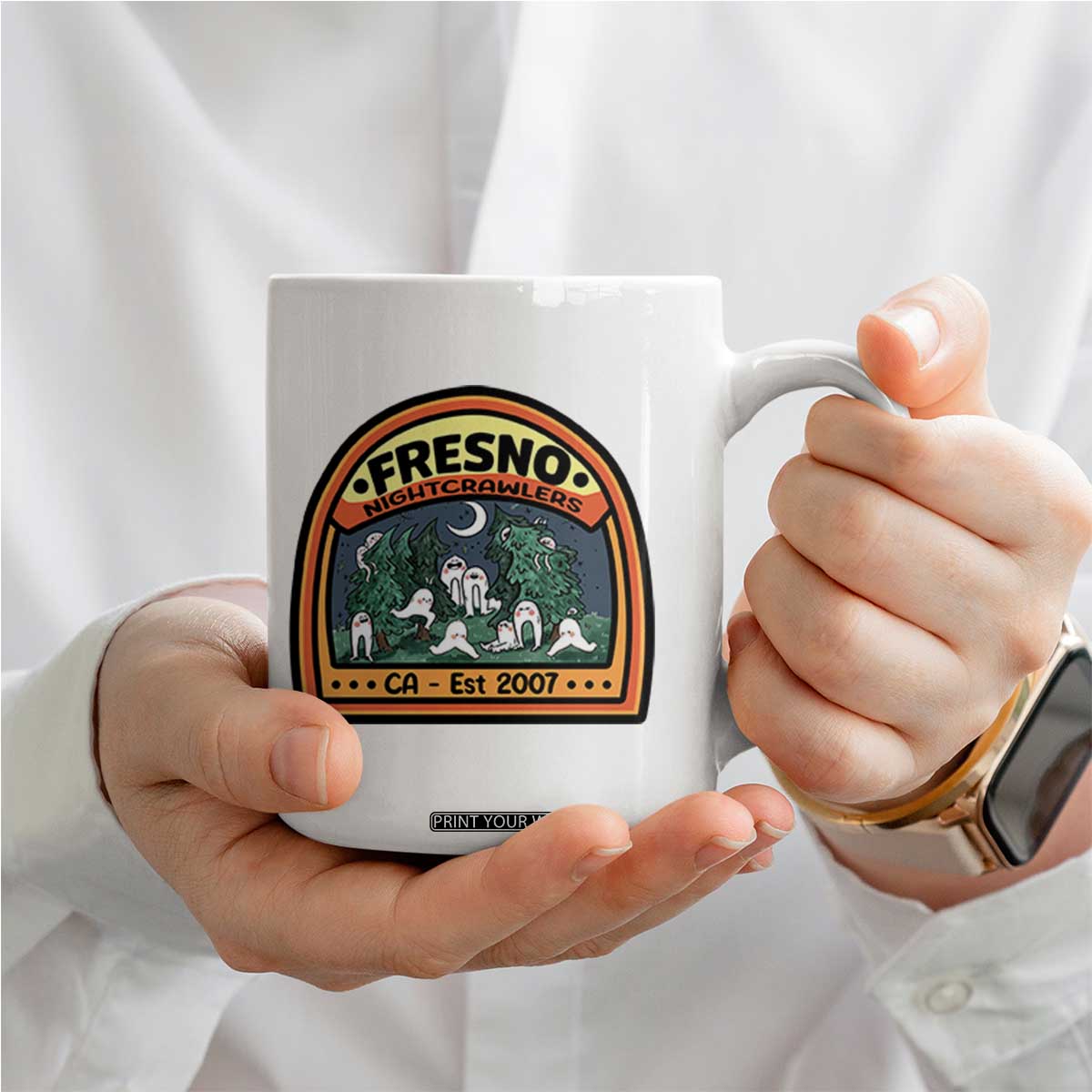 Fresno Nightcrawlers Folklore Gift Coffee Mug Home Of California Cryptids TS12 Print Your Wear