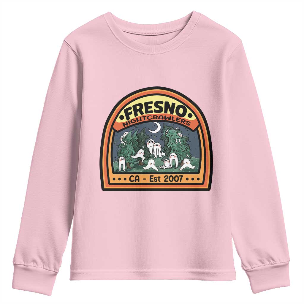 Fresno Nightcrawlers Folklore Gift Youth Sweatshirt Home Of California Cryptids TS12 Light Pink Print Your Wear