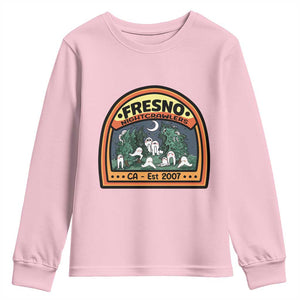 Fresno Nightcrawlers Folklore Gift Youth Sweatshirt Home Of California Cryptids TS12 Light Pink Print Your Wear