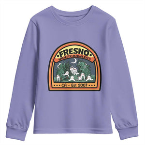 Fresno Nightcrawlers Folklore Gift Youth Sweatshirt Home Of California Cryptids TS12 Violet Print Your Wear