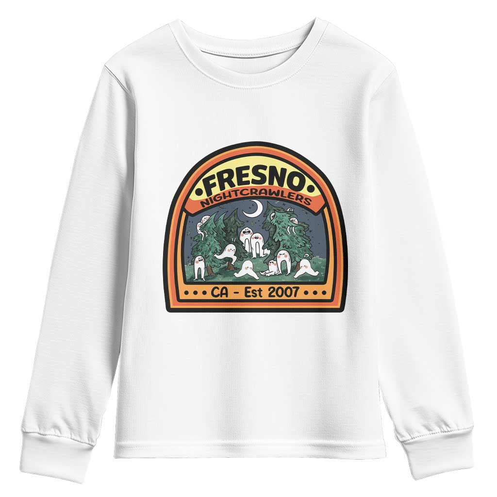 Fresno Nightcrawlers Folklore Gift Youth Sweatshirt Home Of California Cryptids TS12 White Print Your Wear