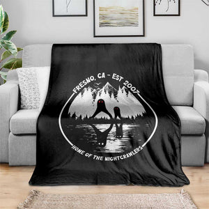Home Of The Fresno Nightcrawlers Throw Blanket California Cryptid Hunter TS12 Print Your Wear