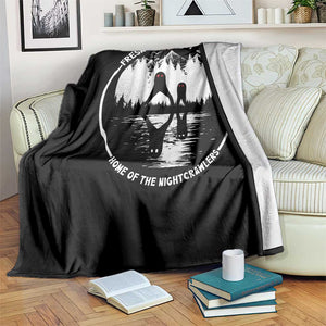 Home Of The Fresno Nightcrawlers Throw Blanket California Cryptid Hunter TS12 Print Your Wear
