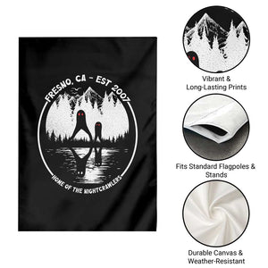 Home Of The Fresno Nightcrawlers Garden Flag California Cryptid Hunter TS12 Print Your Wear