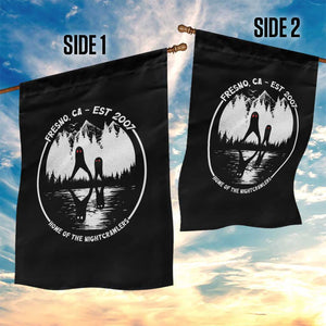 Home Of The Fresno Nightcrawlers Garden Flag California Cryptid Hunter TS12 Print Your Wear