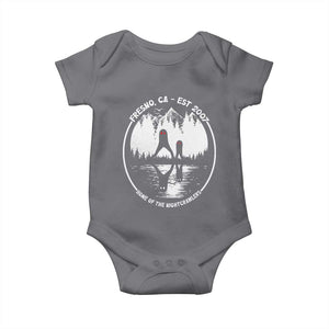 Home Of The Fresno Nightcrawlers Baby Onesie California Cryptid Hunter TS12 Charcoal Print Your Wear