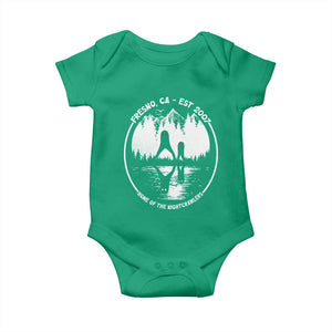 Home Of The Fresno Nightcrawlers Baby Onesie California Cryptid Hunter TS12 Irish Green Print Your Wear