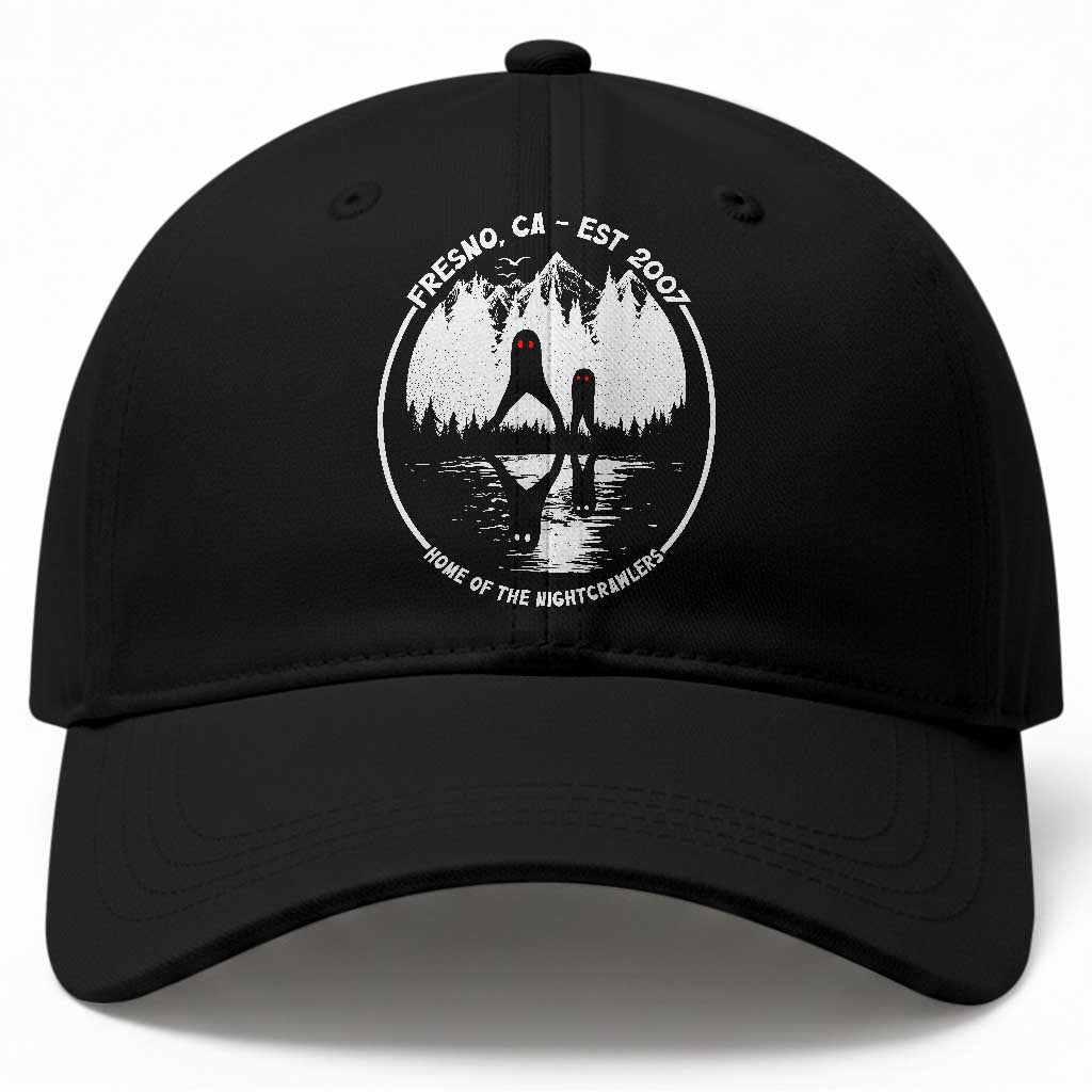 Home Of The Fresno Nightcrawlers Baseball Cap California Cryptid Hunter TS12 Print Your Wear