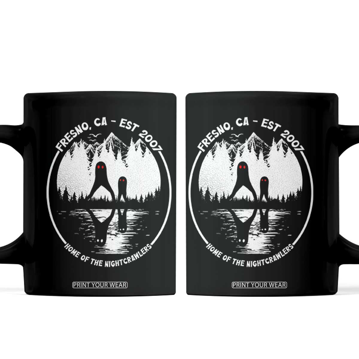 Home Of The Fresno Nightcrawlers Coffee Mug California Cryptid Hunter TS12 Black Print Your Wear