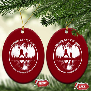 Home Of The Fresno Nightcrawlers Ceramic Ornament California Cryptid Hunter TS12 Print Your Wear