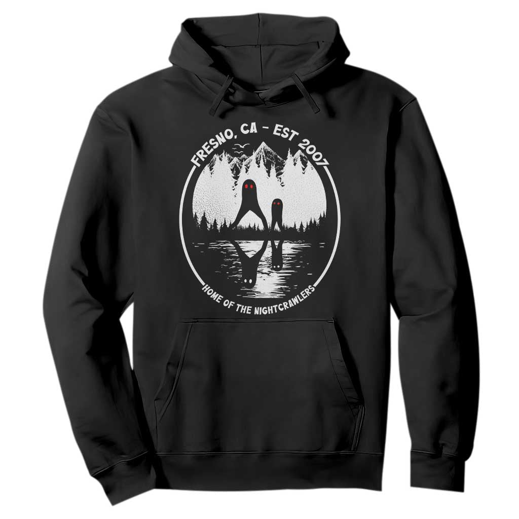Home Of The Fresno Nightcrawlers Hoodie California Cryptid Hunter TS12 Black Print Your Wear