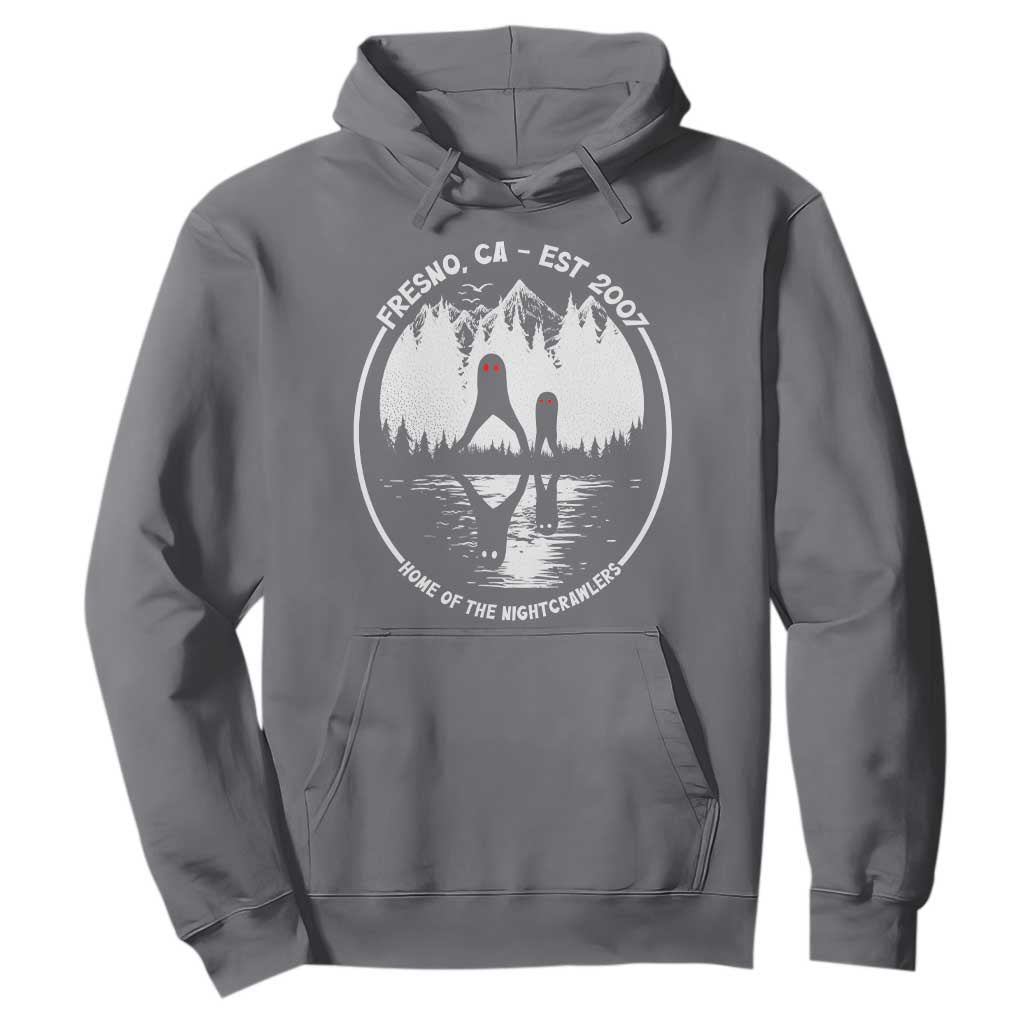Home Of The Fresno Nightcrawlers Hoodie California Cryptid Hunter TS12 Charcoal Print Your Wear